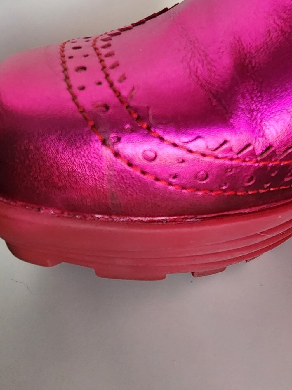 John Fluevog magenta Mellow Bebop Boots, Size 8 - Picture 8 of 8